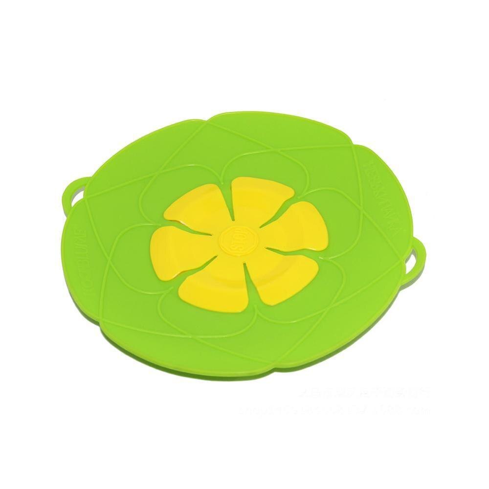 Cooking Pot Lids Utensil Anti-overflow silicone pot cover medium green & red lid silicone cover pot lid Kitchen Gadgets: Green