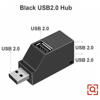 FASO Usb HUB port hub USB 3.0 HUB Adapter Extender Mini Splitter Box 1 to 3 Ports High Speed USB 2.0 For PC Laptop Disk Card PC: Black