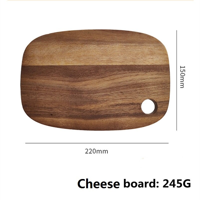 Cheese Board Set Acacia Cheese Block Stainless steel Butter Knife Cheese Cutter Slicer Tools Kitchenware Kitchen Bar Home 1-3pcs: 1pcs cheese board