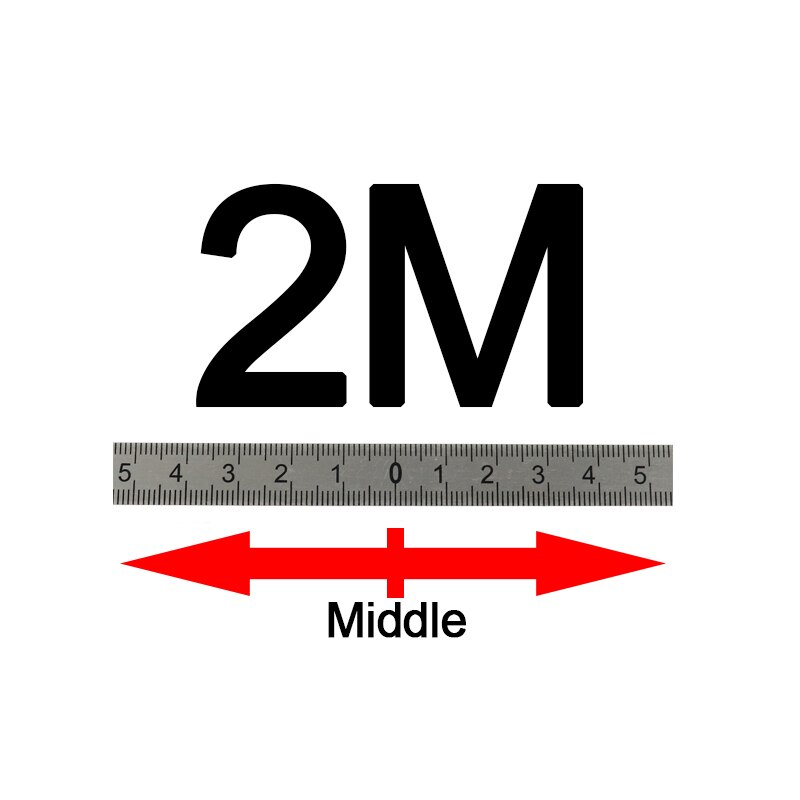 1-3M Miter Track Tape Measure Self Adhesive Metric Stainless Steel Scale Ruler For T-track Router Table Saw Woodworking Tool: 2M-Middle