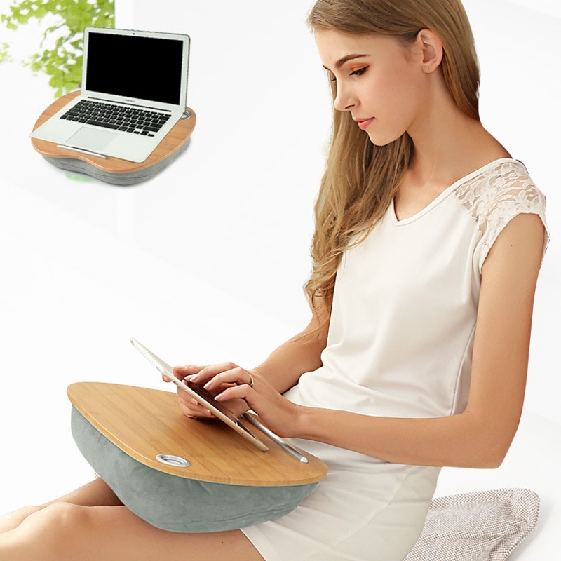 FULCLOUD Three in one multifunctional notebook computer desk bed Lapdesks Lazy computer table Outdoor and office nap pillow