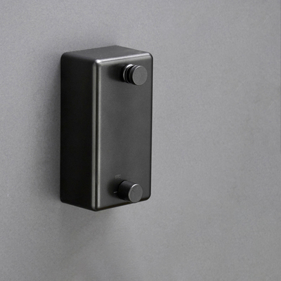 Plads aluminium vægbøjle indtrækkelig indendørs tøjbøjle magisk tørring klud ledning badeværelse tilbehør 4m tørresnor gj -112: Sort a