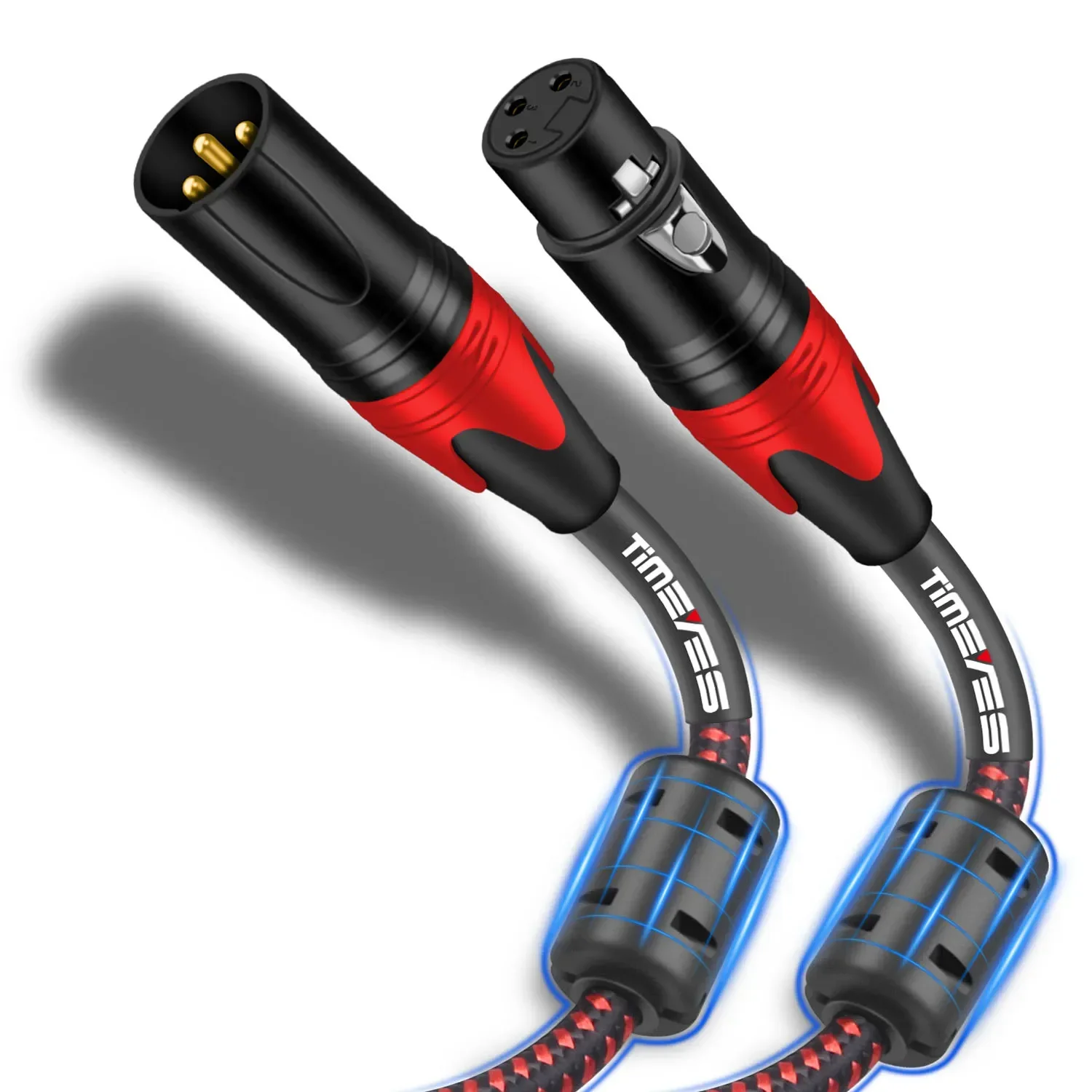 XLR Male To Female Microphone Cable 3-Pin Shield Balanced XLR Speaker Cable for Mic Mixer Amplifier Recording Studio Mixer Etc: 1.5m