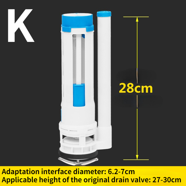 Toilet tank fitting toilet inlet valve drain valve toilet button replacement: K