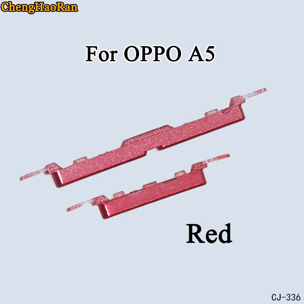 ChengHaoRan 1Pcs Side Button Power Key Replacement Spare parts For OPPO A79 A83 A5: A5-Red