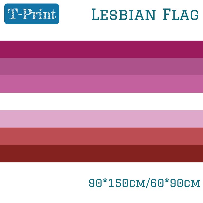 60*90 Cm Banner Vliegende 150*90 Cm Vlag Lesbische Trots Vlag Lgbt