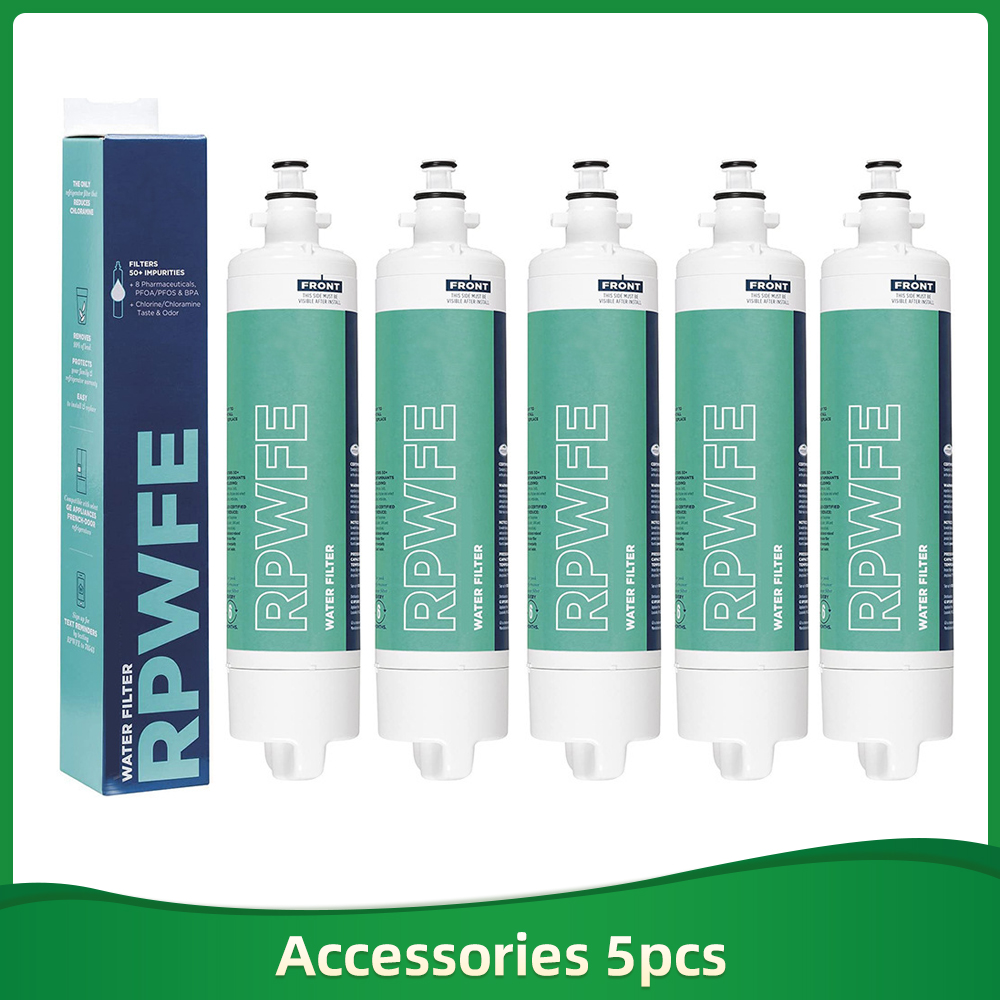 Ge kühlschrank-wasserfilter-ersatzfilter, hochleistungs-serie rpwfe/pfe/gfe, nsf-zertifiziert, einfache installation, , 6- monate lebensdauer