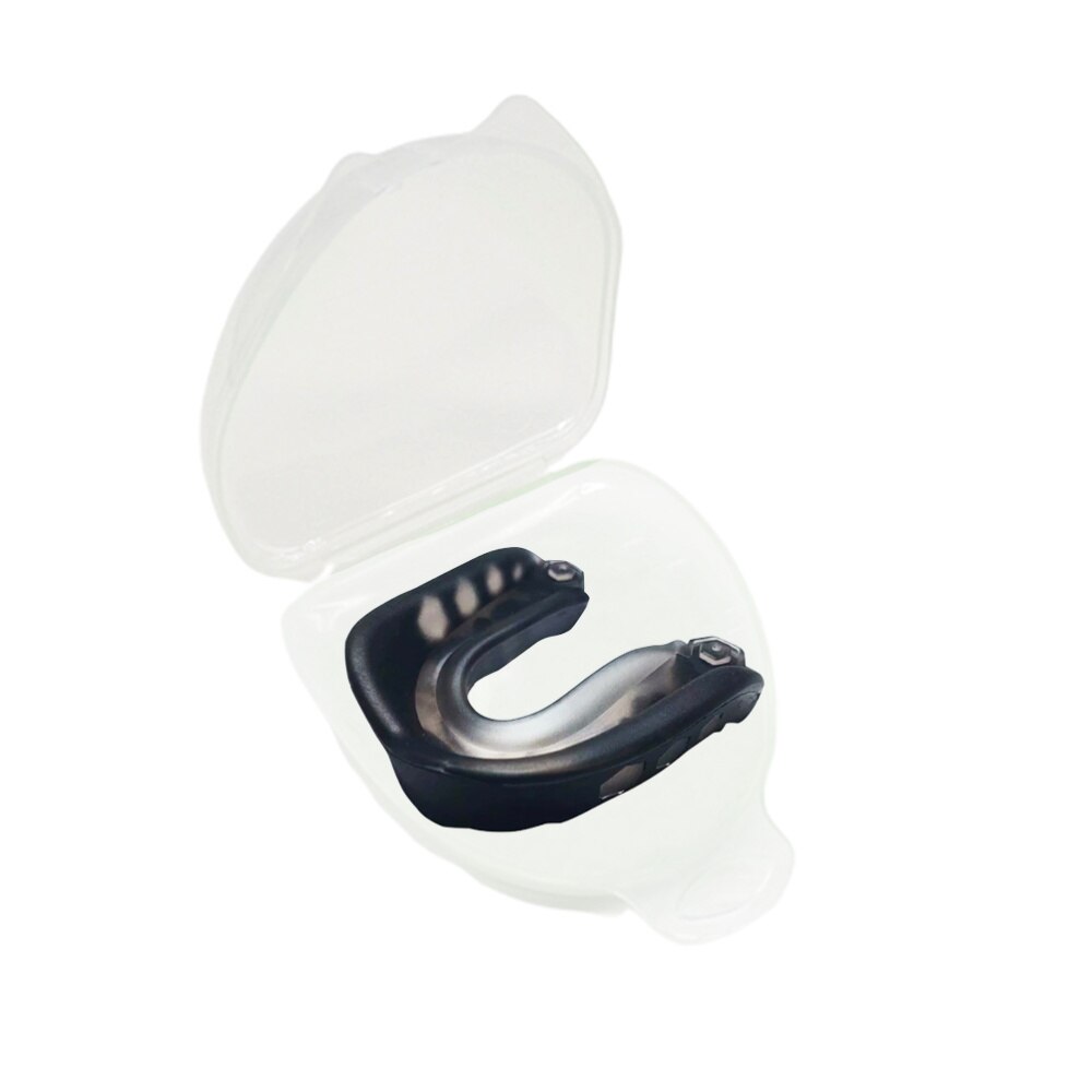 1pc tenner beskytter med bokstenner seler beskytter til boksing karate rugby: Svart