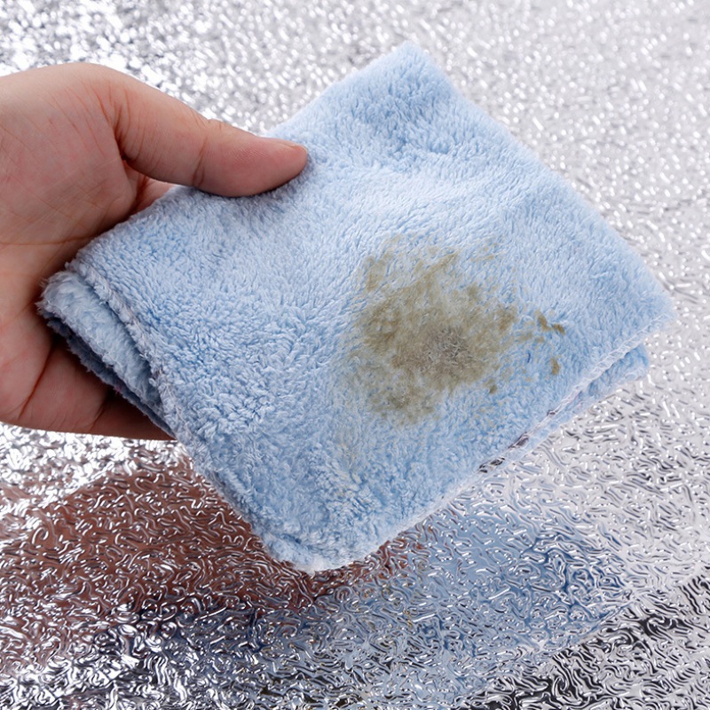 High Temperature Resistant Aluminum Foil Stickers Oilproof Waterproof Self-Adhesive Kitchen Backsplash Wallpapers Stove Sticker