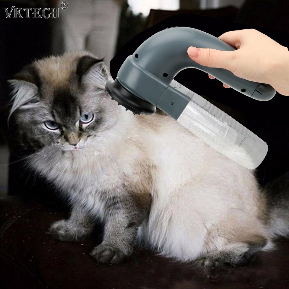 Elektrische Pet Hair Sucker Draagbare Stofzuiger Bont Haar Remover Borstel Kat Hond Kam Grooming Zuig Apparaat Huisdier Accessoires