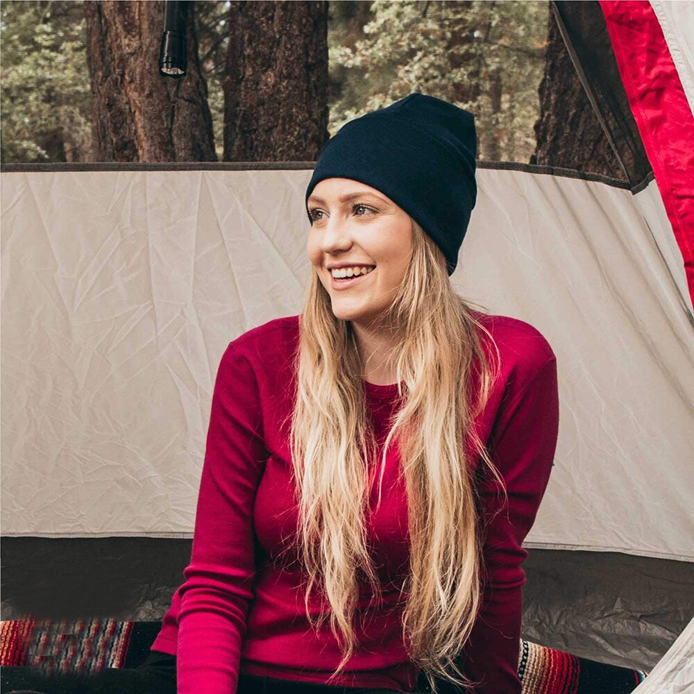 Unisex Merino Wol Manchet Beanie Hoed 100% Merino Wol Ridge Manchet Wol Beanie 2 Laag Warme Wollen Muts Mannen Vrouwen beanie Cap