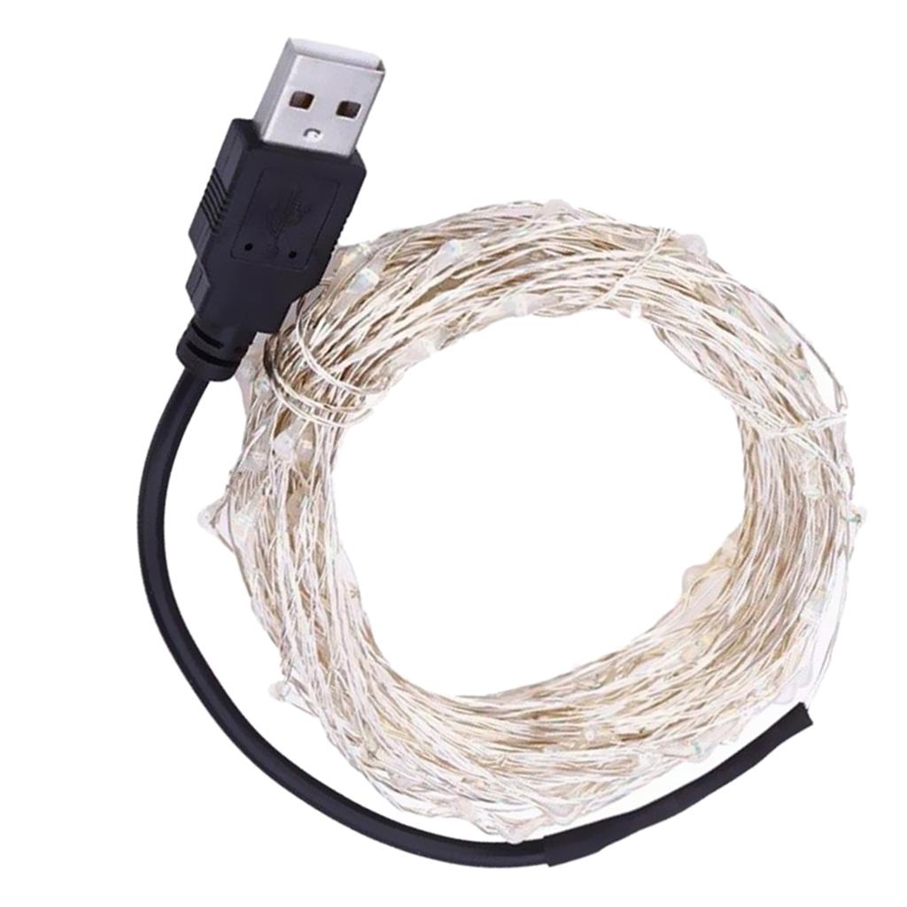 10m Waterproof Fairy Light Portable USB Charging Decorative Wedding Lights