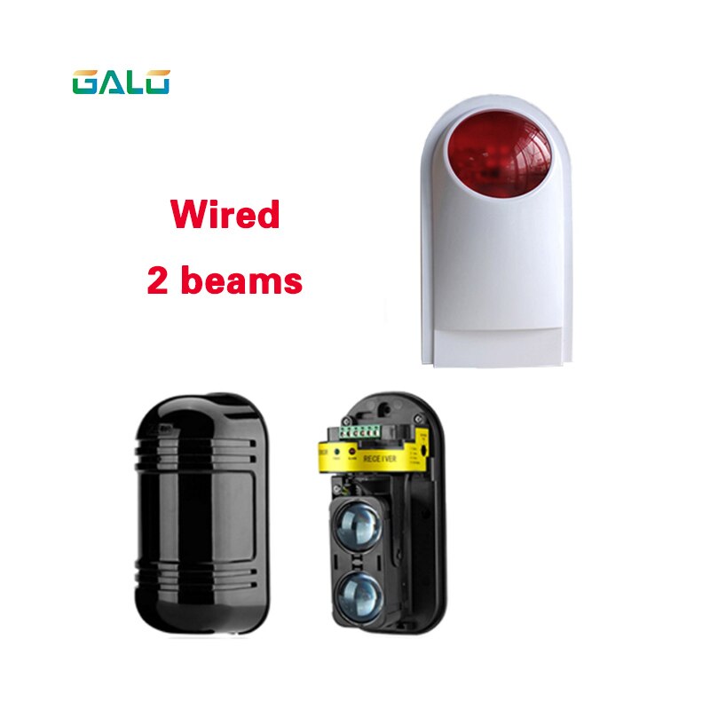 Photoelectric Beams Sensor Active Infrared Intrusion Detector IR Optional Outdoor Perimeter Wall Window Fence Alarm system