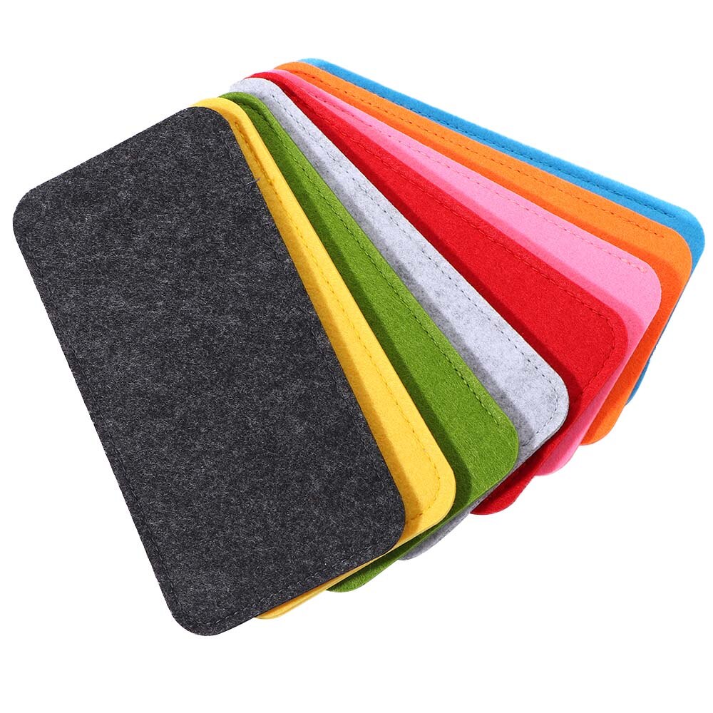 Funda de tela de fieltro suave para gafas, funda portátil de Color puro para anteojos, funda protectora para gafas de lectura