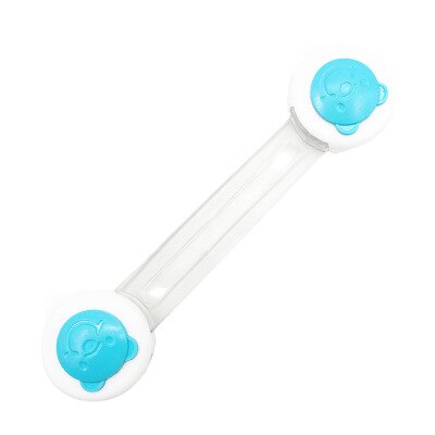 5pcs Child Safety Cabinet Lock Baby Security Protectoion Drawer Door Cabinet Lock Plastic Protection Kids Safety Door Lock: Bear blue