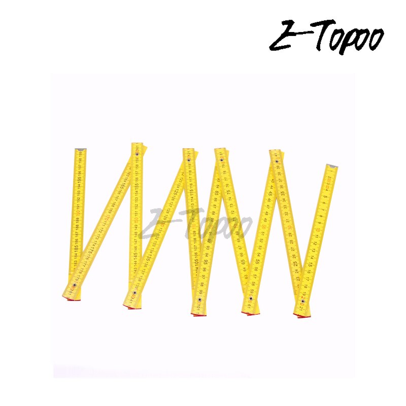 2M Tragbare Falten Mayitr Sauerei Meter Holz Lineal Baumeister Tischler Bildung Messen Werkzeuge