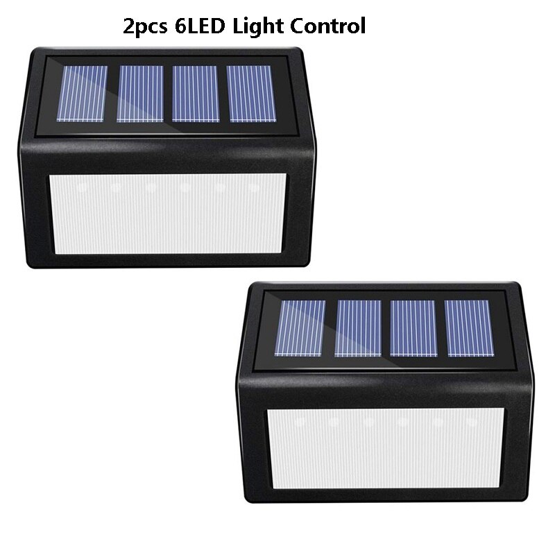 30/40 LED Outdoor Solar Light PIR Motion Sensor 4pcs Solar Wall Lamp Waterproof Energy Saving Emergency Garden Yard Lights: 2pcs 6 LED