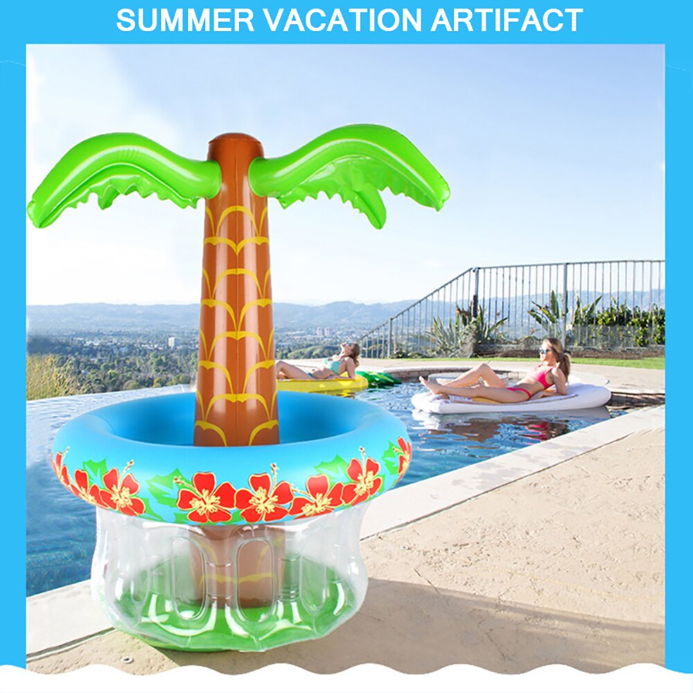 Inflatable Ice Bucket Pool Party Iced Beverage Bucket Small Coconut Tree Cactus Ice Buckets For Swimming Pool