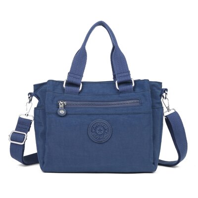 Kedanison nylon impermeabile borse vagabondo grande capacità tote Borsa: Blu profondo