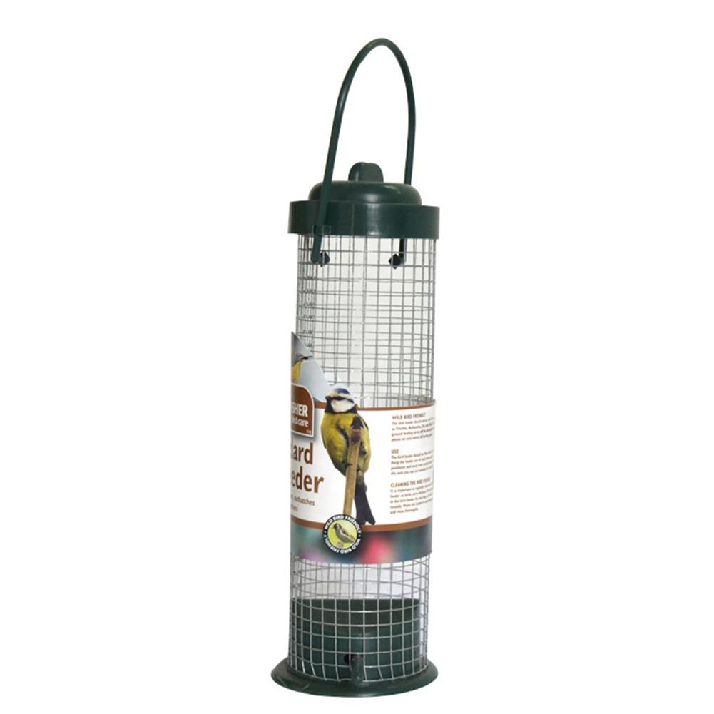 Plastic Galvanized Grid Bird Feeder Dumplings Grease Ball Rack Holder Outdoor Food Dispenser for Tit Small Wild Birds 30E