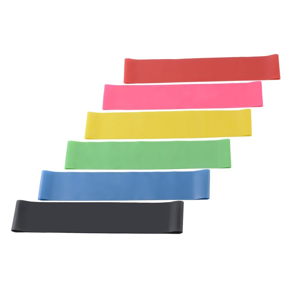 Resistance Band Set 6 Level Resistance Exercise Loop Bands Natural Latex Gym Fitness Strength Training Yoga Loops Bands