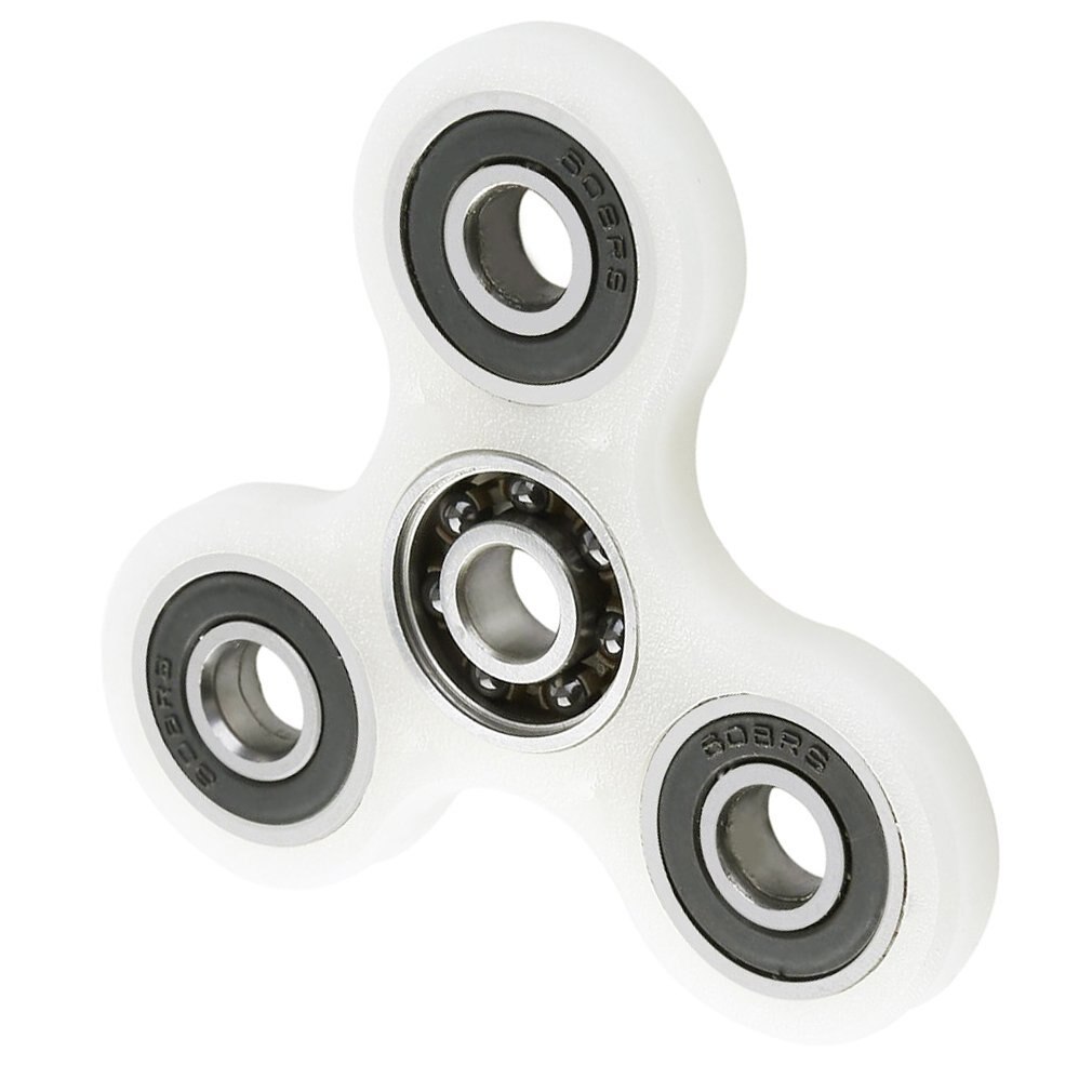 Complete set vingertop spiraal hand spinner vinger asgrauw lichtgevend aantrekkelijk schelp staal materiaal voor autisme