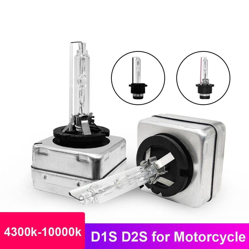 HID Motorcycle Headlight D1S D2S Xenon Lights Bulbs Fog Lamp Front Headlamp for Moto Spotlights 4300K 6000K 8000K 10000K