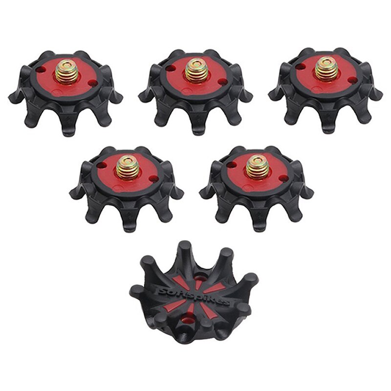 1/3/6pcs Soft Golf Shoe Spikes Metal Thread Studs Replacement Twist Shoe Spikes Replacement Set Golf Training Aids