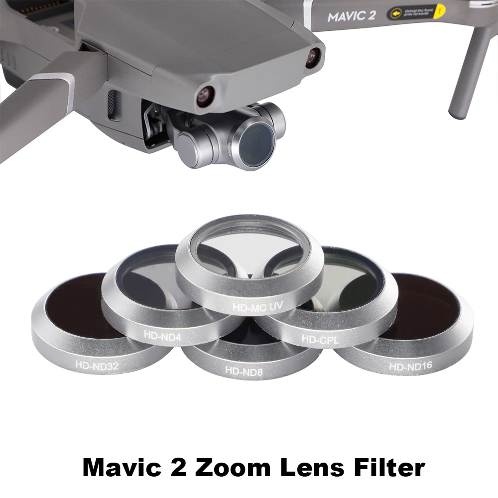 Drone Lens Filter Gimbal Camera VOOR DJI Mavic 2 ZooM UV CPL ND4 ND8 ND16 ND32 Glas Neutrale Dichtheid Polarisatie licht Filter