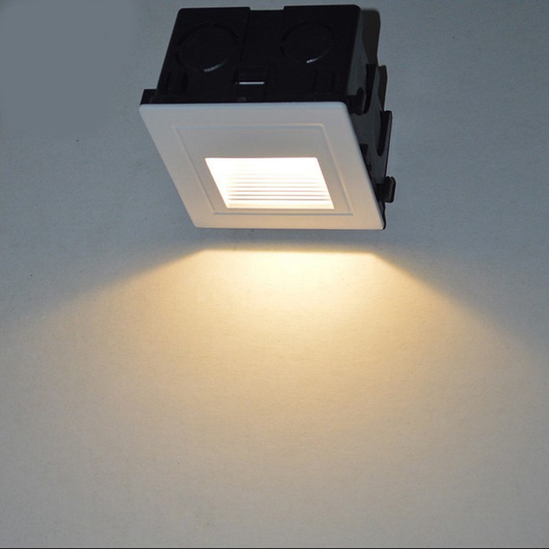 Led Wall Lamp 3W LED Stair Light Step Light Recessed Buried Lamp Indoor Stairway Lamp Outdoor Hallway Waterproof Staircase Step