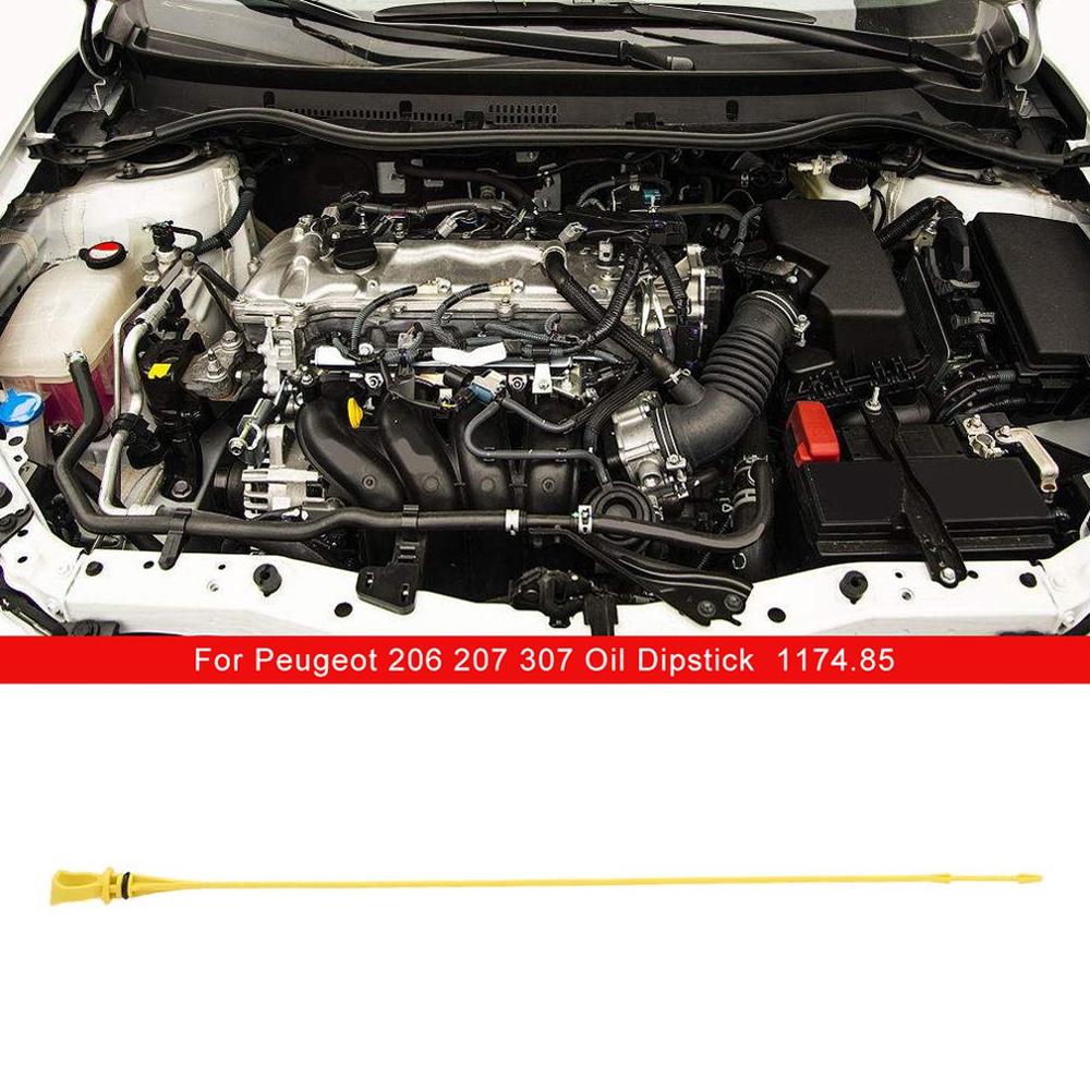 Auto bilvæskeniveau målepind motorolie målepind niveau måle målepind til 206 207 307