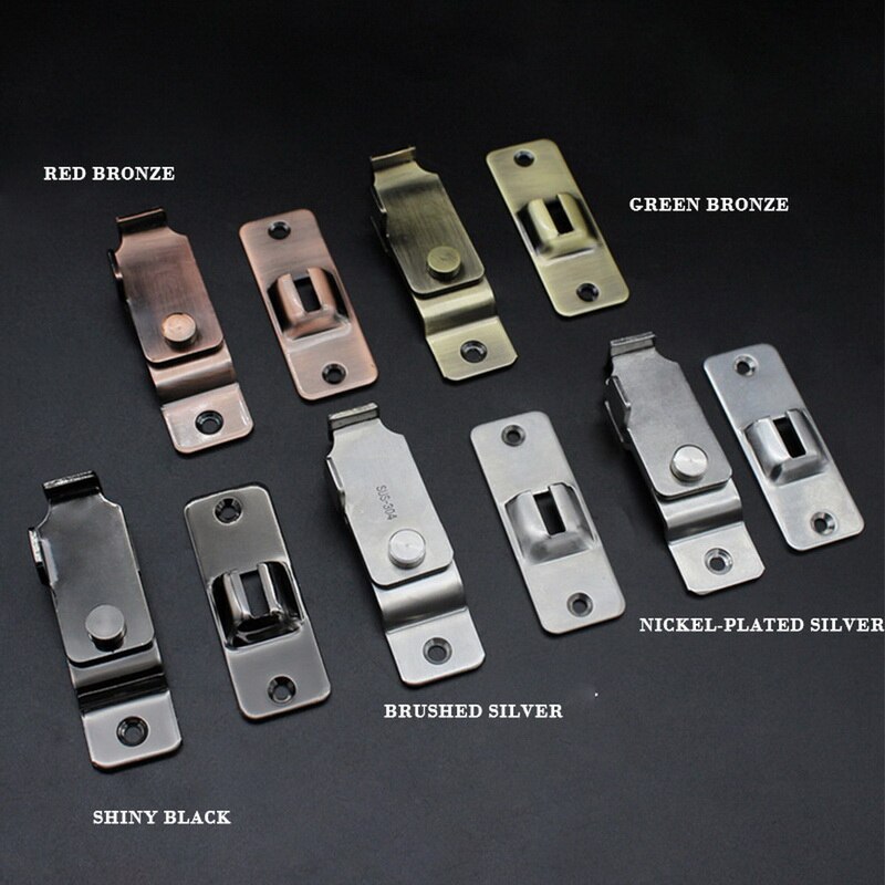90 Degree Right Angle Doors Window Cabinet Buckle Bolt Sliding Lock for Door Lock Latch Hasp Bending Latch Barrel Bolt