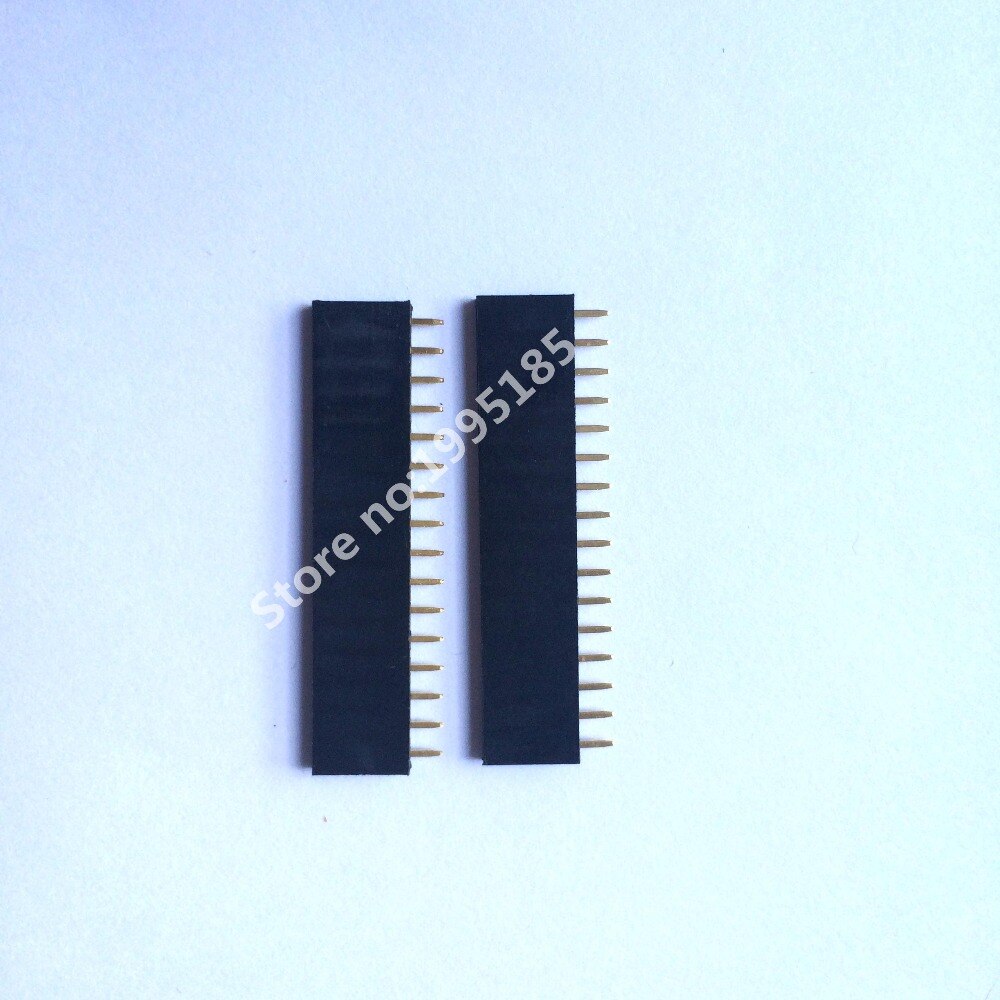 100PCS 1x16 Single Row 16 Pins PCB Socket Female Header 2.54MM 1*16P