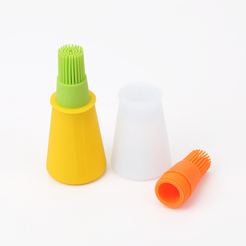 Cooking Barbecue Sauces Oil Brushes Silicone Baking Basting Brush Bottle