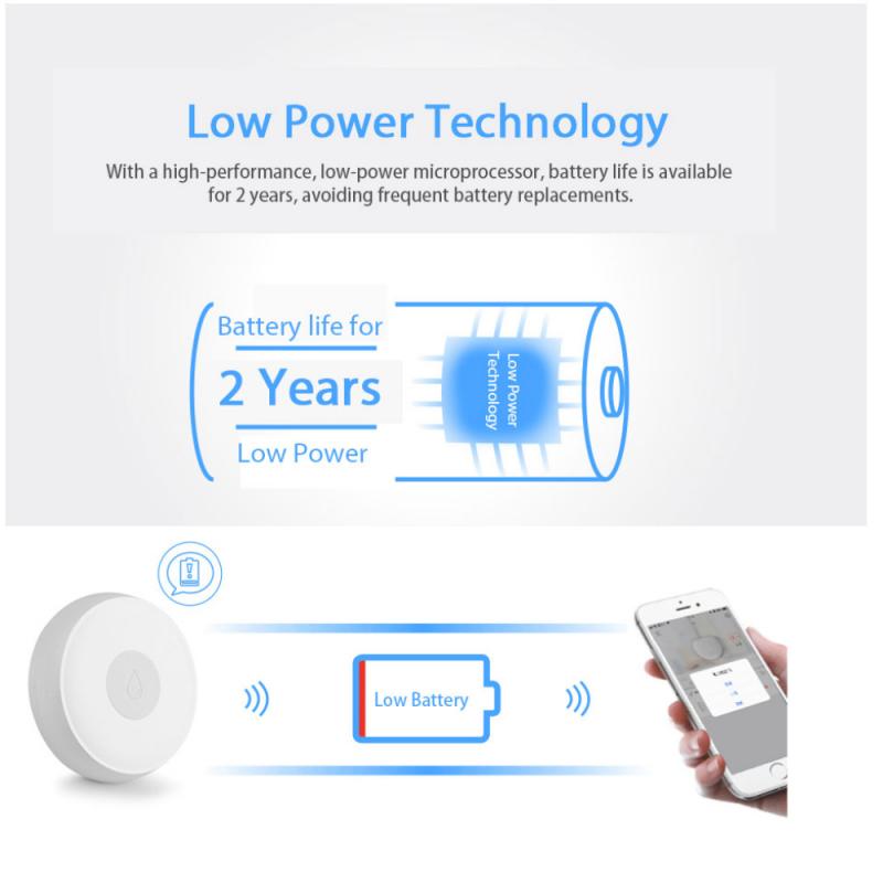 zigbee water sensor ewelink APP alarm water leakage detector Wireless water leak senor Water Level Overflow Alarm gateway needed