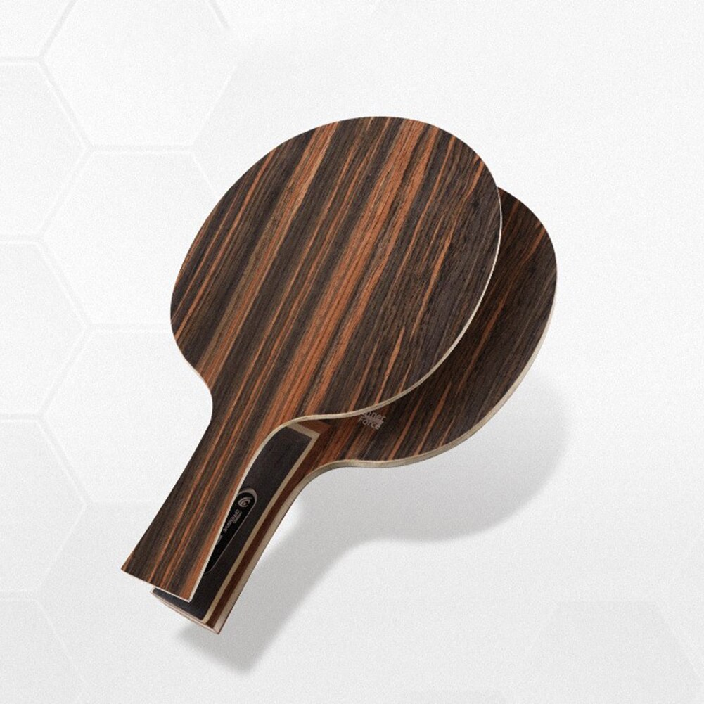 Table Tennis Racket Bottom Plate 5 Ply Ping Pong Blade Paddle Long Handl Horizontal Racket Pure Wooden Table Tennis Racket