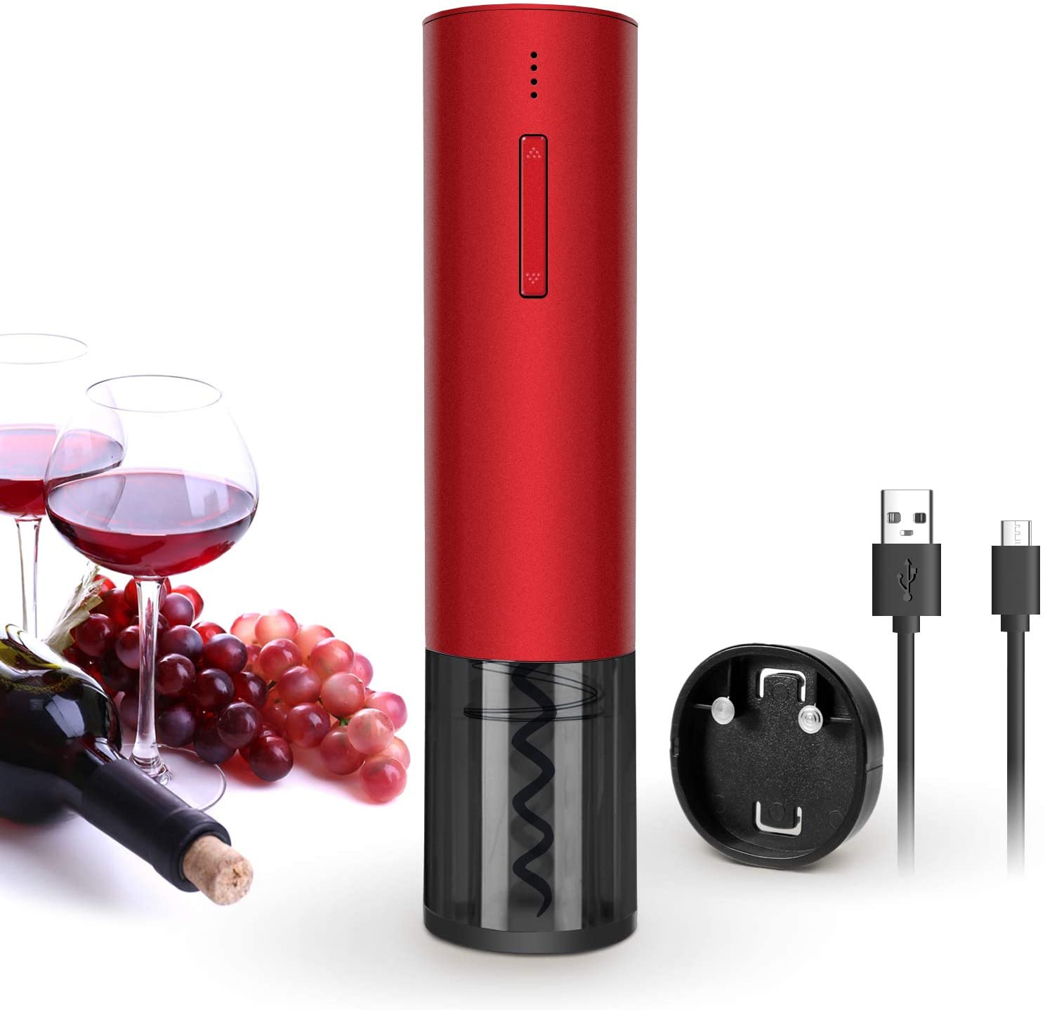 Elektrische Wijn Opener Oplaadbare Automatische Kurkentrekker Wijn Flesopeners Met Usb Kabel | Bar Accessoire &amp; Wijn Kit