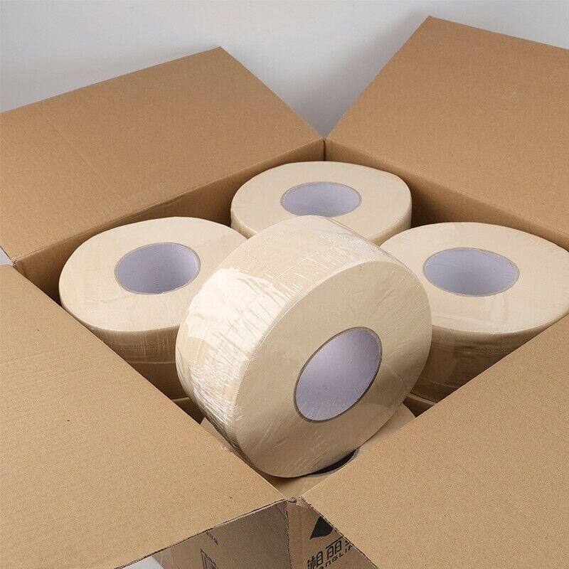 Papel higiénico familiar, rollos a granel, papel de baño, papel higiénico, tejido de baño Natural suave, 4 capas, 500g/rollo rápido