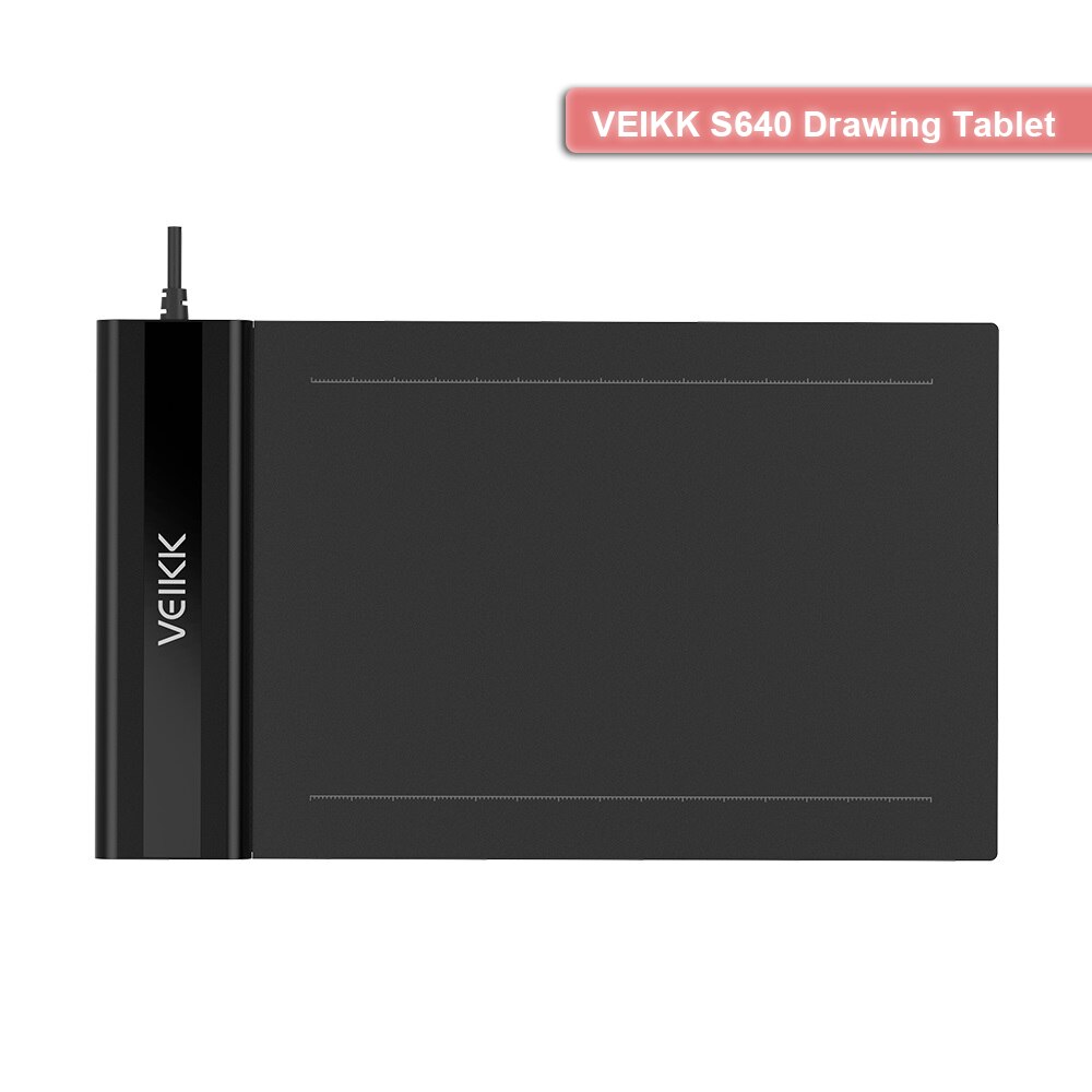 VEIKK S640 Graphic Tablets Drawing Board 6*4 inch Tablet 8192 Levels Pressure Passive Stylus Pen Tablets For Windows/Mac: S640
