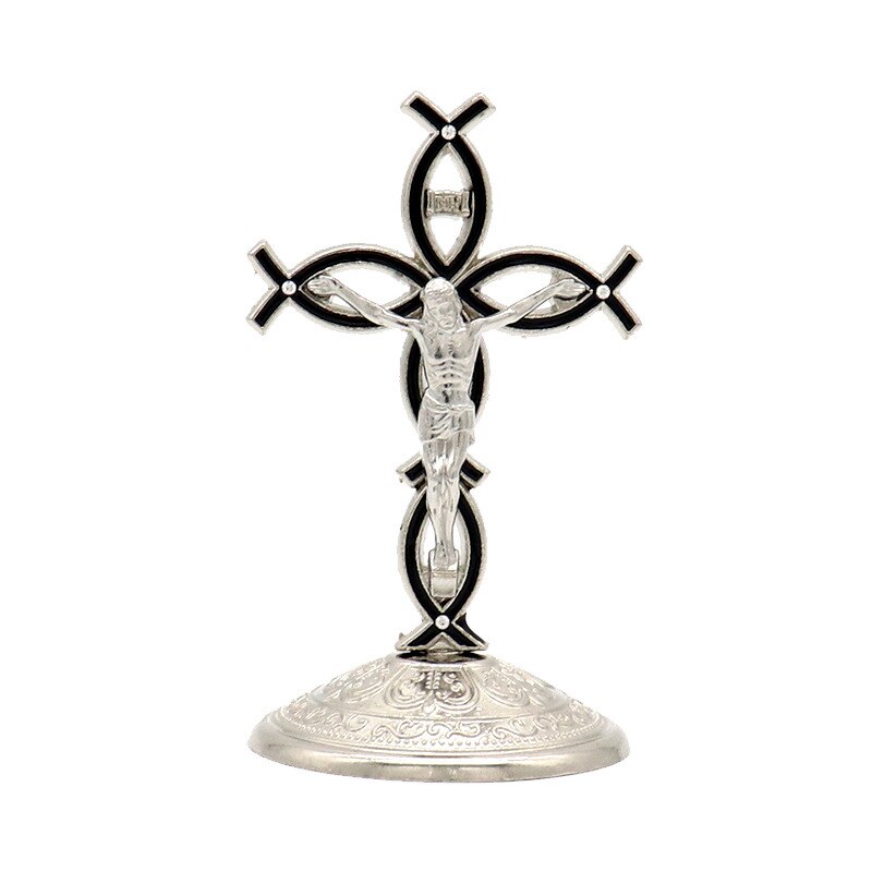 Legering Jezus Christus Kruis Crucifixo Auto Orgnament Articulos Religiosos Catolico Kapel Gebed Kruist Thuis Kantoor Decoratie