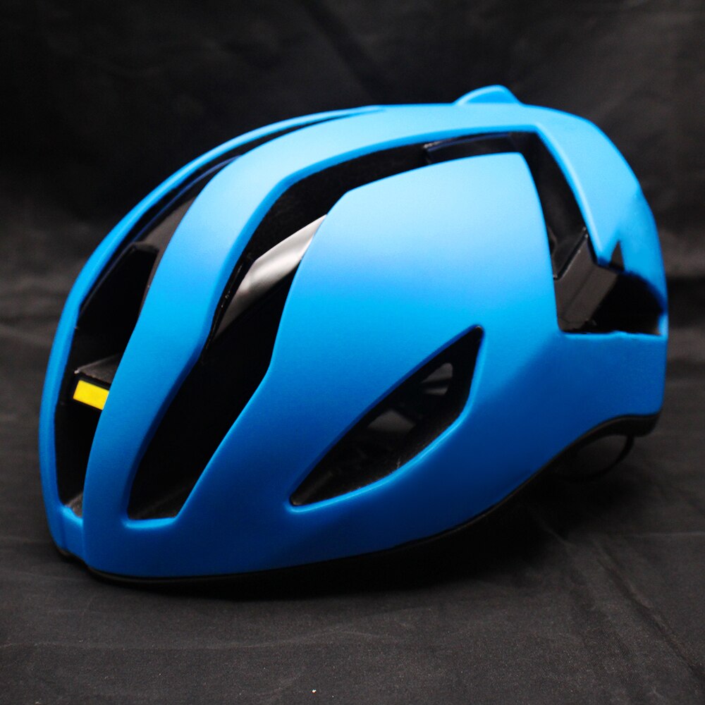 City Time Trial-Casco de Ciclismo para hombre y mujer, protector de cabeza ultraligero para montar en bicicleta de carretera, de forma integrada, seguro: Azul oscuro