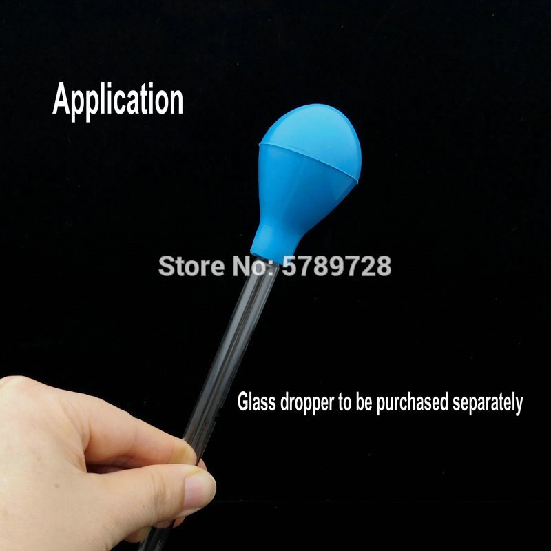 5pcs Laboratory pipette blue suction ball, rubber latex cap suitable for glass scale suction pipe 5-25ml
