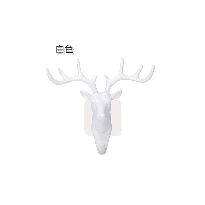 Elch Kopf Zauberstab Montiert Tasche Aufhänger Geweih Haken Selbstklebenden Aufhänger Tasche Schlüssel klebrig Halfter Weihnachten Hirsch Horn Haken