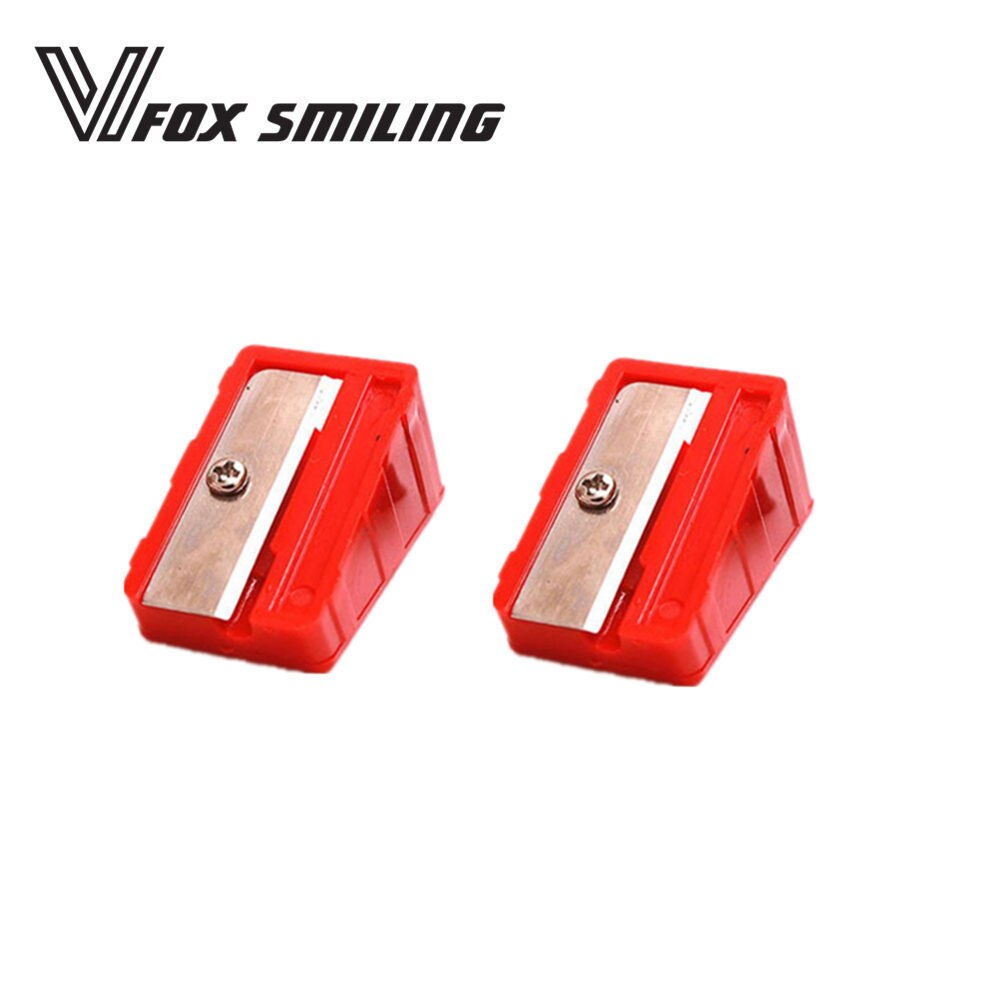 Fox Smiling tacos de billar inglés, afilador de puntas, herramientas, colores negro/rojo, accesorios de billar