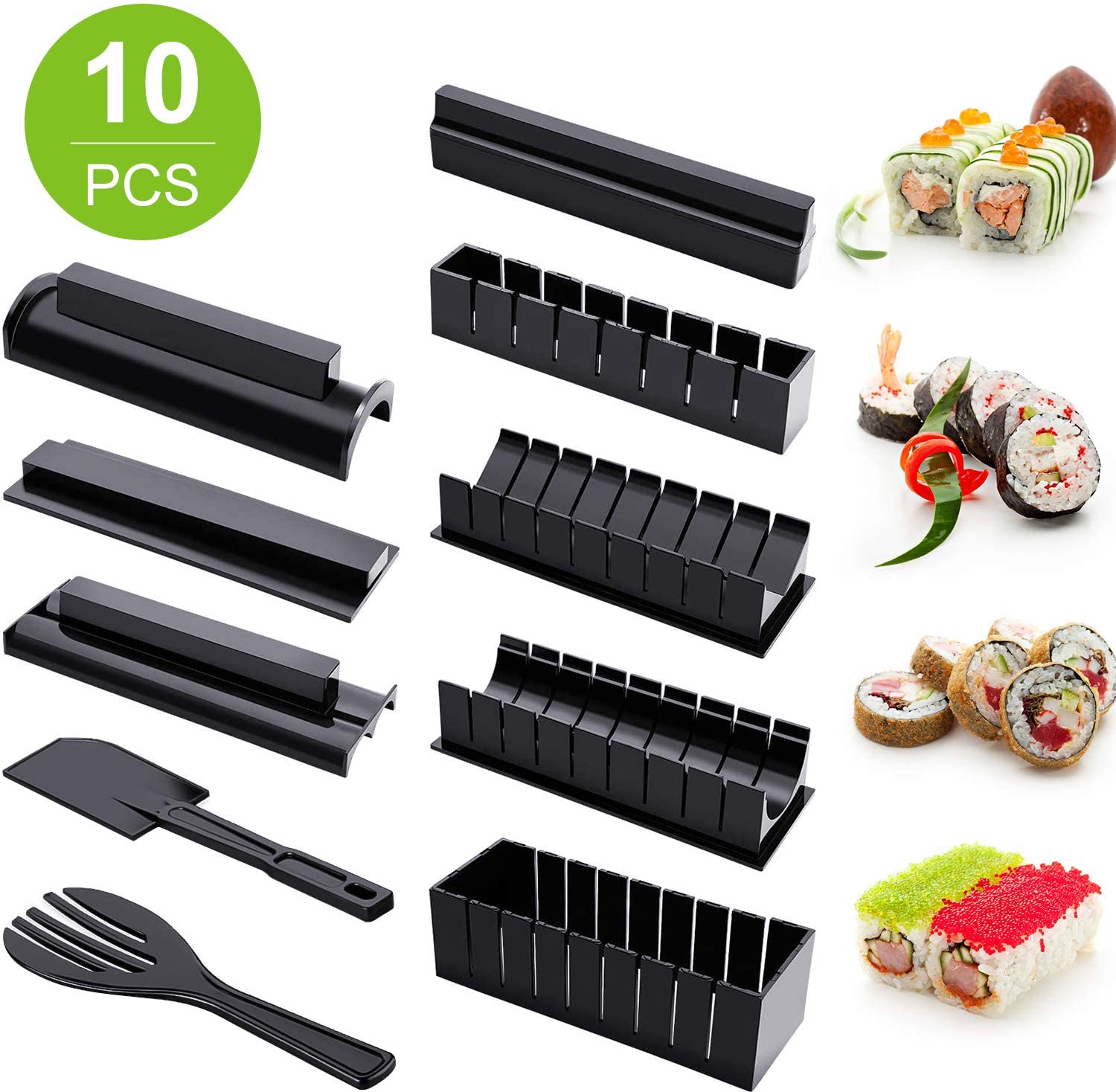 10 sztuk kształt serca robić robienia Sushi wysokiej jakości japońska kulka ryżu rolada z ciasta formy wielofunkcyjny zestaw dla początkujących