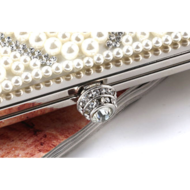 Bestnote Handmade Abendtaschen Frauen Handtaschen Abend Hochzeit Braut Handtasche Perle Perlen Satin Strass Taschen