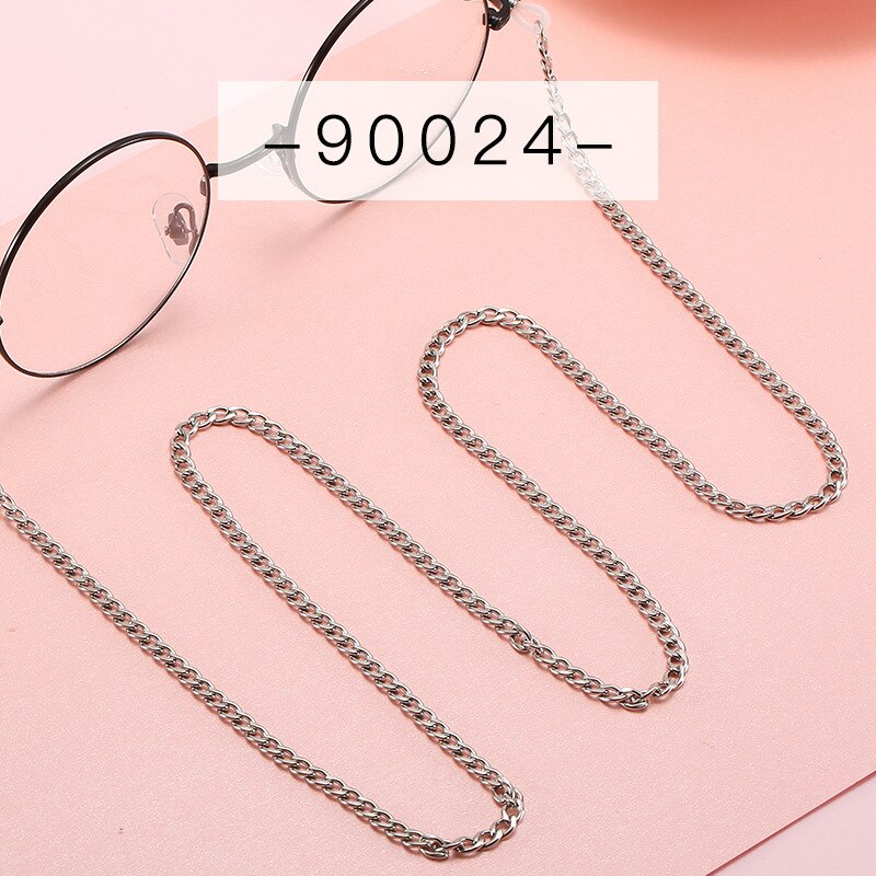 schick Edelstahl Sommer Stil Sonnenbrille Kette Schlüsselband Nicht-Fading Gläser Kabel Halfter zubehör: 90024