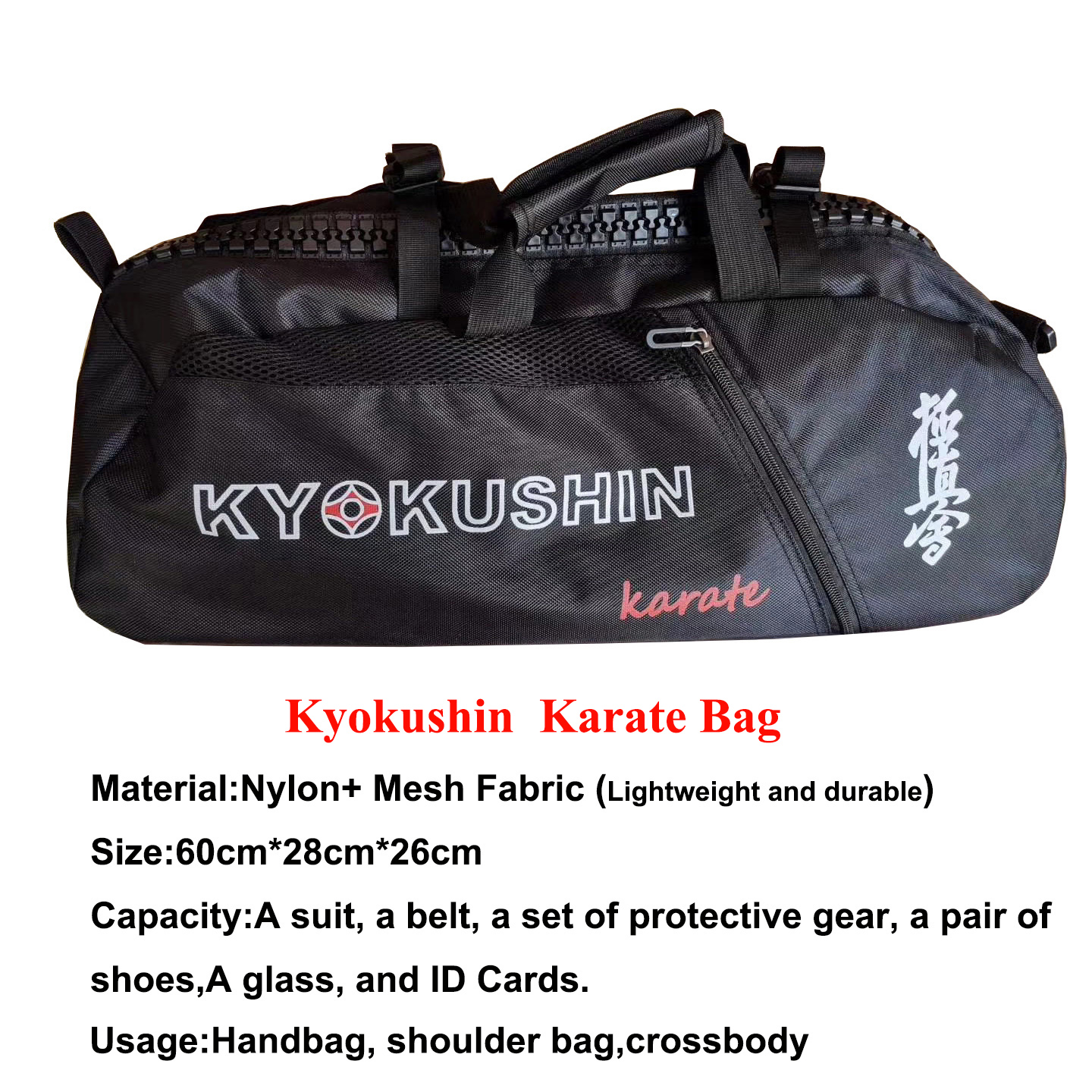 Karate kyokushin taske til træning kyokushinkai karate sport taske letvægts håndtaske multifunktionelle vandtætte rygsække