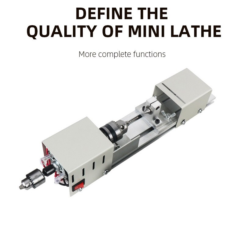 Mini Lathe DIY Woodworking Miniature Buddha Pearl Lathe Grinding Polishing Beads Wood Drill Used Globally Plug Rotary Tool