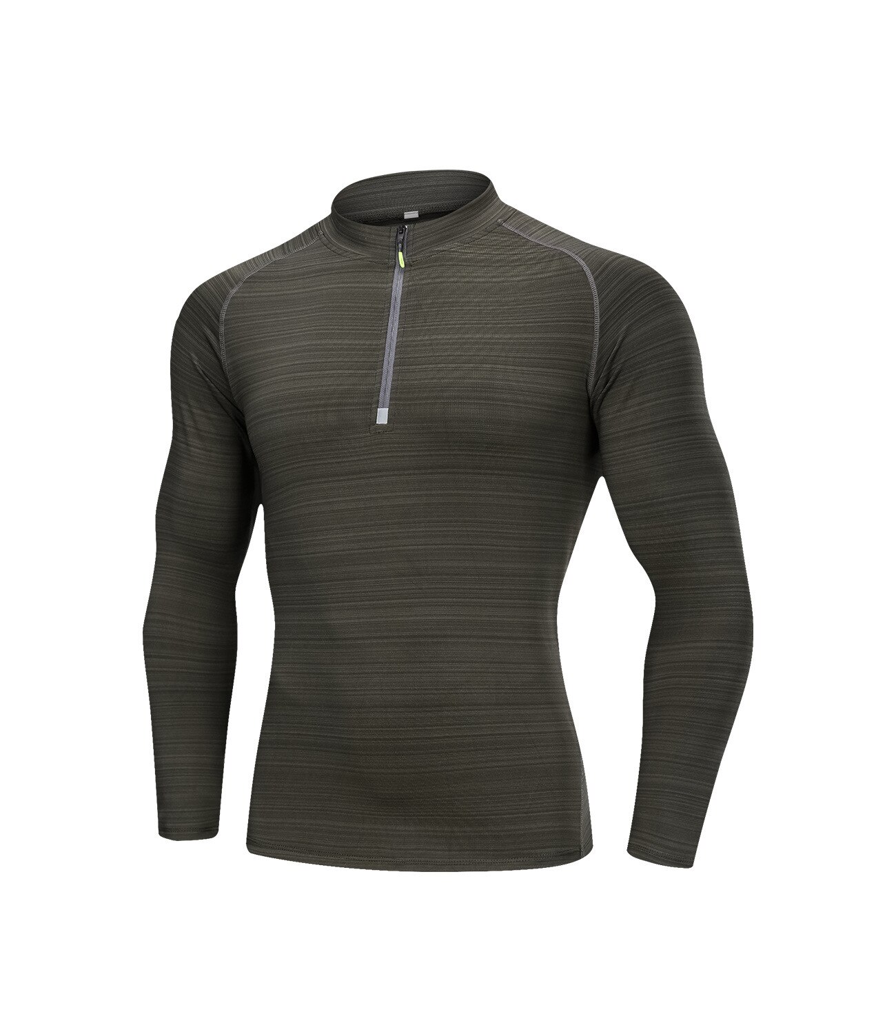 Camisetas con capas Base de Ciclismo de secado rápido para Hombre Ropa Deportiva de manga larga para hombre ropa deportiva para correr al aire libre: Verde / M